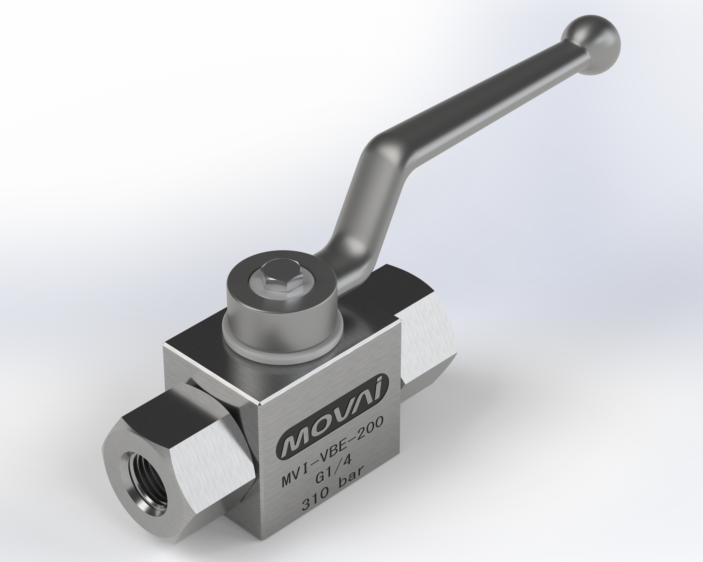 VALVULA DE BLOQUEIO ESFERA / ACO INOX G1/4 BSP